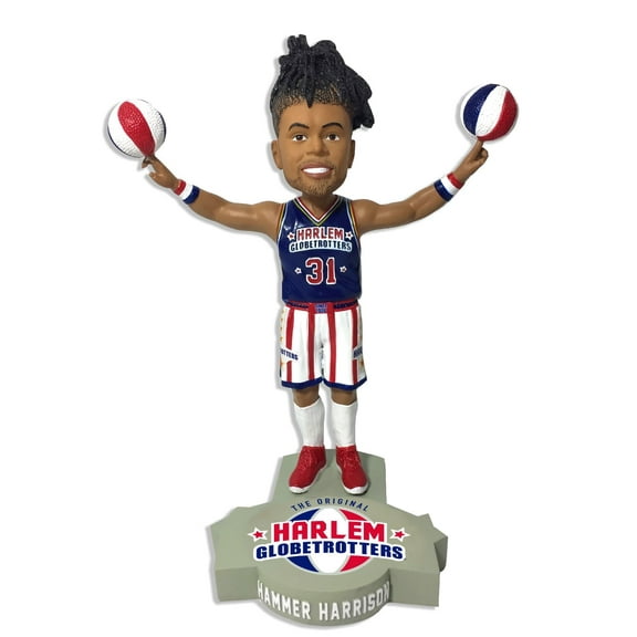 Hammer Harrison Harlem Globetrotters Limited Edition Numbered to 2021 Bobblehead