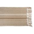 thumbnail image 5 of DII Stone Braided Stripe Jacquard Fringe Table Runner, 5 of 5
