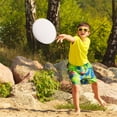 thumbnail image 4 of OULII 2Pcs Outdoor White Flying Disc for Sports Training Reversible Design with DIY Painting, 4 of 8