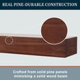 thumbnail image 6 of Mantels Direct Dakota 60" Floating Pine Wood Fireplace Mantel Shelf - Burnt Sienna, 6 of 9