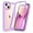 Purple, variant on JTCASES for iPhone 7 / 8 / SE 2022 & 2020 Case with Built-in Screen Protector, 2-Layer Shockproof Back Shell Rugged PC Soft Silicone Bumper Drop Resistant Transparent No-slip Cover, Black
