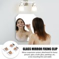 thumbnail image 4 of KONTONTY 4 Ensembles/16 Pcs Accessoires de Miroir en Verre Fer Argent Design Simple Support de Rangement, 4 of 7