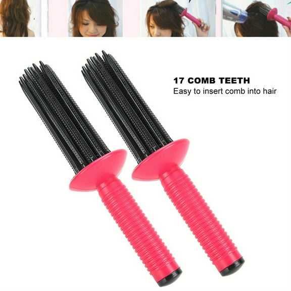 Hair Curler Hair Fluffy Curling Roll Comb Anti‑Slip Curling Wand Hairstyling Tools