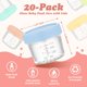 thumbnail image 2 of Recipientes de comida para bebés DRKIO 120 ml x 20, vidrio con tapa de plástico, 2 of 6