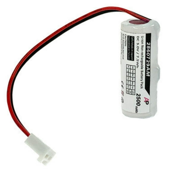 Memory Backup Battery for MedSystem III - 2860, 2863, 2865, 2866. 2500 mAh. (Non-rechargeable)