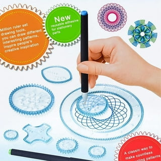 SpiceBox Spiral Art Drawing Kit for Kids, Young Artist Set with Stencil  Draw Tools and Craft Supplies, Children's Creative Activities