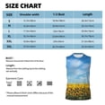 thumbnail image 6 of Daiia Blooming Sunflower Field Printed Men's Tank Tops,Casual Soft Sleeveless Gym Muscle Shirts Bodybuilding Tee-Small, 6 of 8