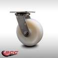 thumbnail image 2 of 6 Inch 316 Stainless Steel Nylon Wheel Swivel Caster with Roller Bearing SCC, 2 of 2