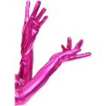 thumbnail image 3 of LinYooLi Women's 17" Long Metalic Satin Cosplay Finger Gloves, 3 of 4