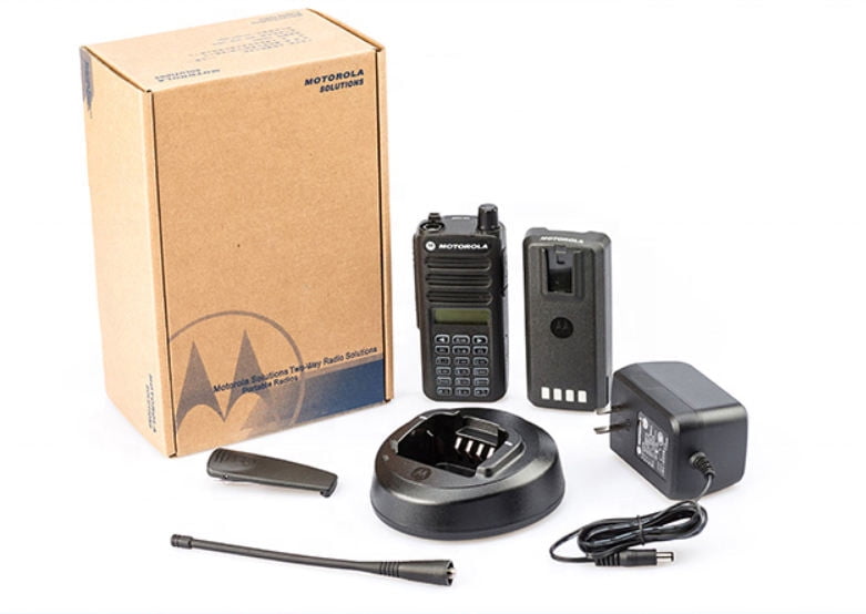 Motorola CP-100d Walkie-Talkie Digital Handheld 16-Channel 3-5W Two Way Radio with 1750 mAh Battery Full Keypad 403-480MHz