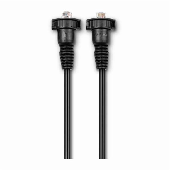 Garmin Marine Network Cable 010-10552-00 Use With Garmin GPS Navigation System/Chart Plotter/Radar Unit/Multi-Function Display; 40 Foot Length; Black; With Screw Collar/Hole Plug