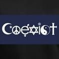 thumbnail image 3 of CafePress - Coexist T Shirt - Women's V-Neck Dark T-Shirt, 3 of 4