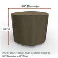 thumbnail image 4 of Budge L Black and Tan Patio Bar Table/Chairs Cover, StormBlock™ Hillside, 4 of 9