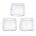 thumbnail image 1 of Caja De Almacenamiento De Alimentos, Contenedor De Queso Con Tapa Abatible De 3 Uds, PP, Duradero, Cuadrado, Amplia Aplicación, Gran Capacidad, Transparente Para Cocina, 1 of 7