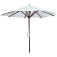 thumbnail image 2 of 9' Wood Market Umbrella, Multiple Colors, 2 of 7