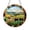 Acrylic 3.5 Inch, variant on Rustic Farm Cow Stained Glass Suncatcher, Countryside Meadow Window Hanging Decor, Rural Landscape Art Panel, Grazing Cattle Decorative Glass Style, Gift for Farm and Nature Lovers