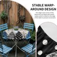 thumbnail image 2 of Navy Blue Black Christmas Tree Round Tablecloth for 36-44 Inch Tables,Fitted Table Cover with Elastic Edge,Xmas Tree Snowflake Rustic Waterproof Outdoor Table Cloth Protector for Patio Garden Dinner, 2 of 9