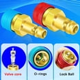 thumbnail image 2 of R1234yf to R134a Adapter, 1234yf to 134a Adapter Kit, R1234yf to R134a Conversion Adapters, High/Low Pressure Side R134a Adapter Convert to R1234yf, for Car Air-Conditioning R1234yf System Charging, 2 of 7
