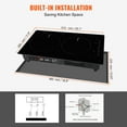 thumbnail image 6 of KFFKFF Electric Cooktop with 2 Burners, 12'' Induction Stove, Built-in Magnetic Cooktop 1800W, 9 Adjustable Heating Levels, Multifunctional Design, LED Touch Controls with Child Lock, 6 of 9