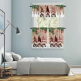 thumbnail image 5 of Christmas Gnomes Kitchen Curtains Sets for Windows 36 Inch Length, Xmas Pine Tree Balls Cardinal Birds Holiday Rod Pocket Window Treatments Tier Curtains and Valances Set for Bedroom/Bathroom, 5 of 8