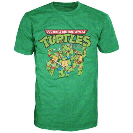 Teenage Mutant Ninja Turtles - TMNT Group Apparel T-Shirt - Green