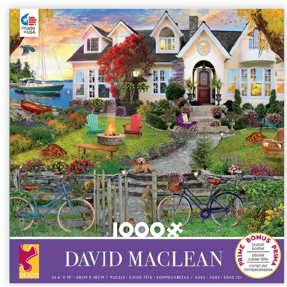Ceaco David Maclean Coastside Home 1000 Piece Jigsaw Puzzle