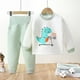 thumbnail image 1 of Ropa de hogar para niños Otoño e invierno Pijamas de bebé de algodón grueso de tres capas Ropa interior térmica Traje de bebé de cintura alta, 1 of 6