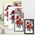 thumbnail image 4 of Designart 'Vintage Red and Orange Roses' Traditional Framed Art Print, 4 of 4
