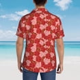 thumbnail image 6 of Goofa Rose Flowers Hawaiian Shirt for Men, Unisex Summer Beach Casual Short Sleeve Button Down Shirts,Aloha Tropical Floral print shirt-Medium, 6 of 9