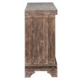 thumbnail image 5 of Reclaimed Wood 4 Door Sideboard with Hand Carved Floral Pattern, Brown, 5 of 8