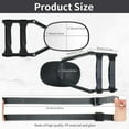 thumbnail image 2 of GHSDFBB Black Towing Mirrors Universal Trailer Clip on Mirror Side Mirror Extensions for Towing Adjustable 360 Degree Rotation Extends Camper Towing Mirrors for Car Truck(1 Pcs), 2 of 7