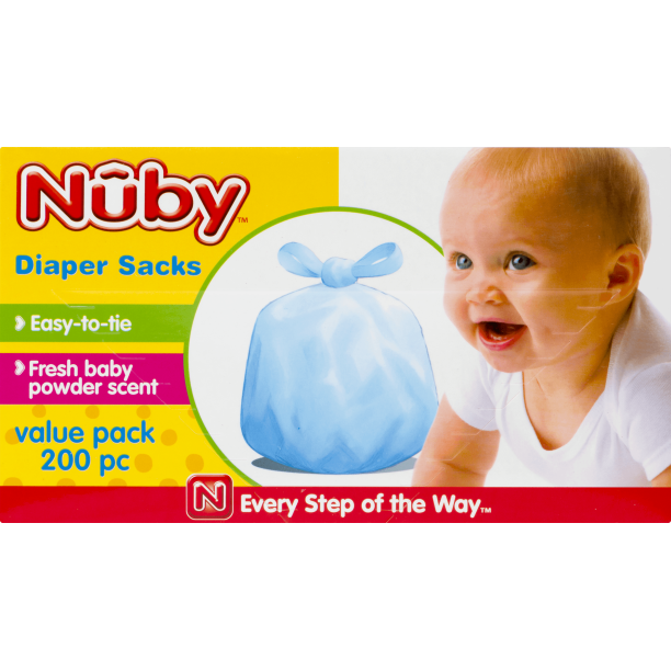 Nuby Scented Diaper Sacks (200 Piece)