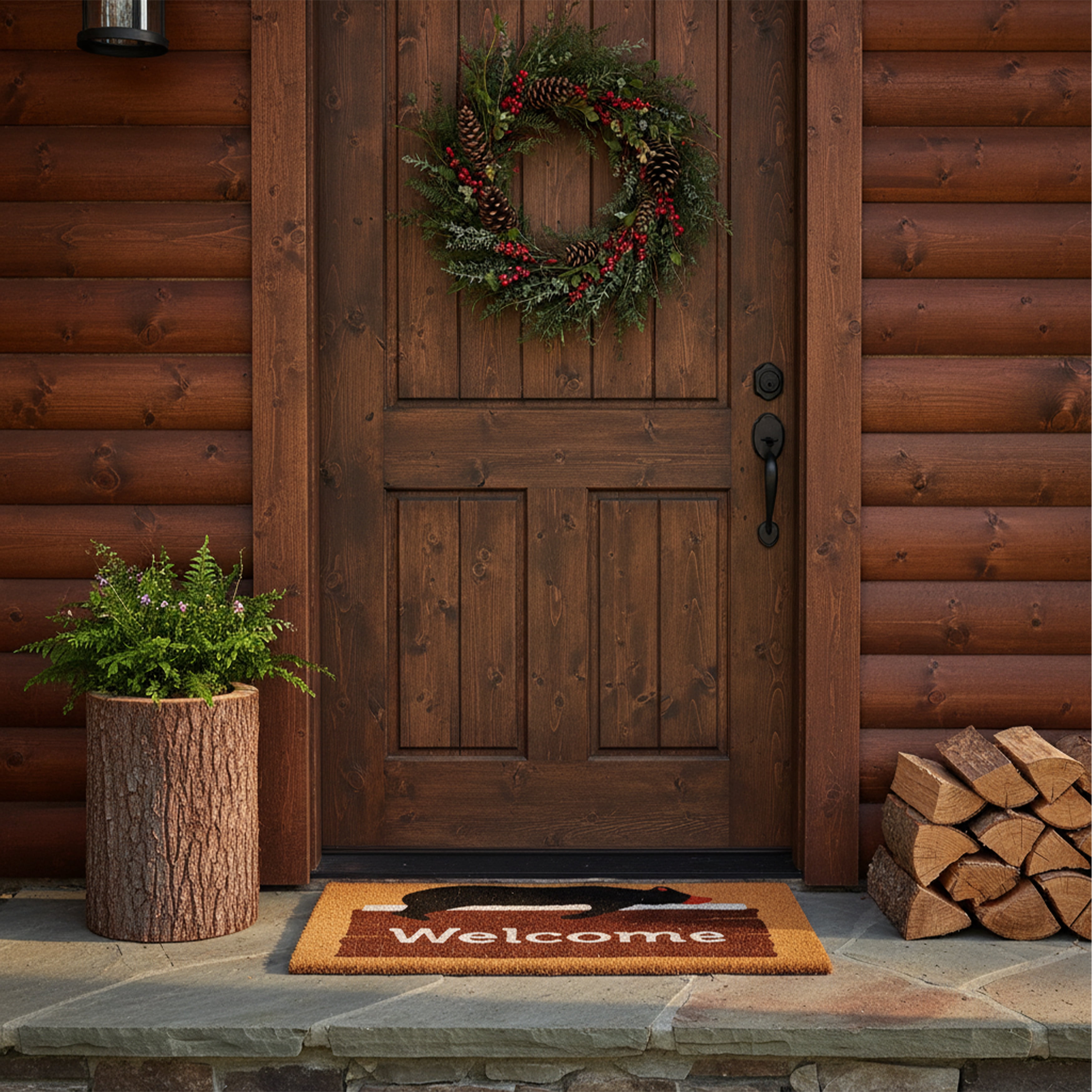 Calloway Mills Lazy Bear Welcome Doormat