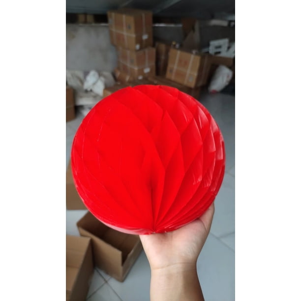 Linterna decorativa de columna con forma de bola de panal para bodas, atrapasueños para bodas de un año, decoración festiva de fondo para fiestas