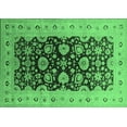 thumbnail image 1 of Ahgly Company Indoor Rectangle Oriental Emerald Green Industrial Area Rugs, 7' x 10', 1 of 4