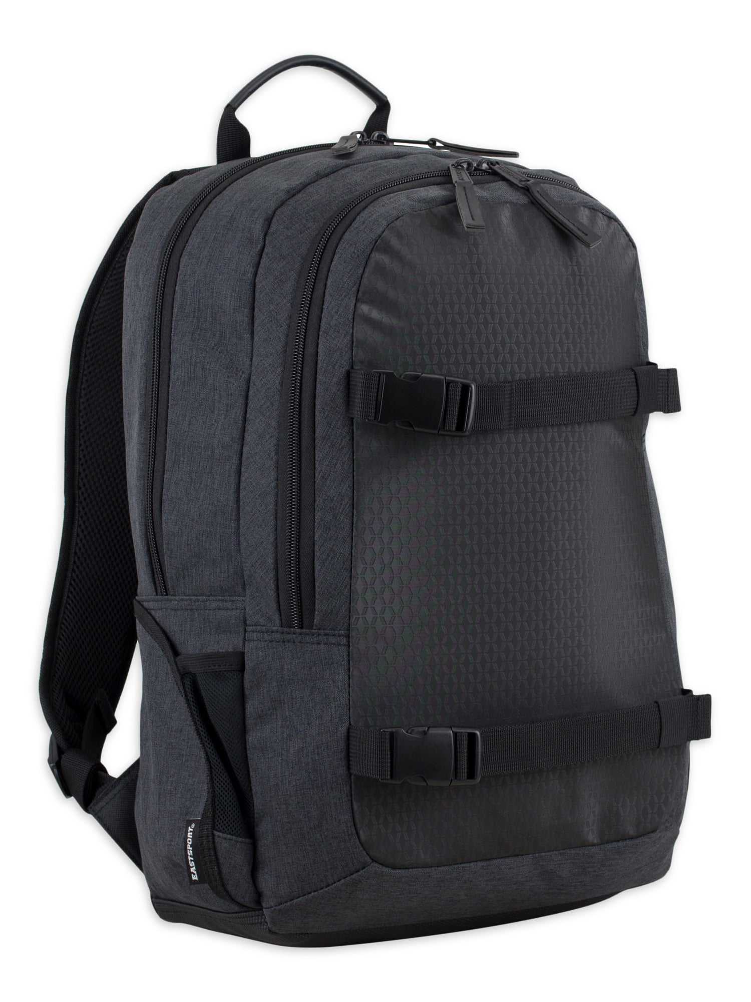 Eastsport Unisex Travel Backpack with Removable Shoulder Bag, Black