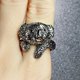 thumbnail image 5 of Lindo anillo de koala ajustable en 3D, anillo de animal de koala con apertura vintage, anillo de panda de koala artesanal para mujeres, niñas y adolescentes, 5 of 5