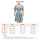 thumbnail image 3 of Vestido de verano para Mujer NikouMX dobladillo Fruncido con volantes Corto Acampanado Fruncido Ahuecado Manga Corta, 3 of 3