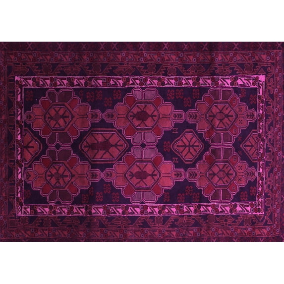 Ahgly Company Indoor Rectangle Persian Pink Traditional Area Rugs, 5' x 8'