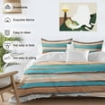 thumbnail image 5 of Brown Turquoise Board Duvet Cover Set Full Size Abstract Wood Grain Vintage Soft Lightweight Comforter Covers 4 Piece Bedding Set with 1 Duvet Cover 1 Bed Sheet & 2 Pillow Shams, 5 of 8