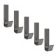 thumbnail image 4 of Percha De Almacenamiento, Gancho De Aluminio Sin Perforación, Adhesivo Fuerte De 5 Piezas Para Ropa Para Puerta Trasera, 4 of 8
