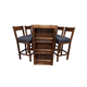 thumbnail image 1 of Antecomedor gris oscuro para 4 personas de madera, 1 of 9