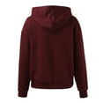 thumbnail image 3 of Vedolay Cute Tops Hoodies for Women 2023 Casual Oversized Hoodies 2023 Fall Winter Pullover Tops with Pockets,Red L, 3 of 4