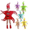 thumbnail image 1 of Disfraz de estrella de mar para fiesta en casa y escuela para niños, disfraz de Cosplay para niños y niñas, ropa de bebé, ropa de espectáculo de estrella de mar, traje de baile, 1 of 5