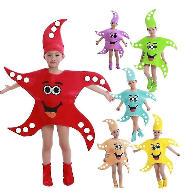 Disfraz de estrella de mar para fiesta en casa y escuela para niños, disfraz de Cosplay para niños y niñas, ropa de bebé, ropa de espectáculo de estrella de mar, traje de baile