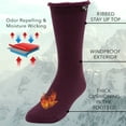 thumbnail image 7 of DG Hill Men's & Women's Heat Trapping Crew Thermal Lined Boot Socks, 4 Pairs, Unisex Adult, 7 of 7