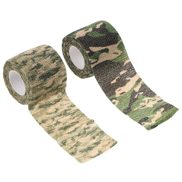2 rollos de bandas protectoras deportivas Elastic Hunting Guise Cintas Cintas de camuflaje al aire libre
