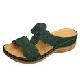 thumbnail image 2 of SMihono Sandals Womens Summer Plus Size Summer Ladies Fashion Open-toe Flower Embroidered Sandals Slipper On Clearance, 2 of 5