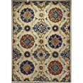 thumbnail image 1 of LR Resources RUGSA99652BEI7090 Tapis de Zone Rectangulaire Floral Suzani Cottage Crème, 1 of 1