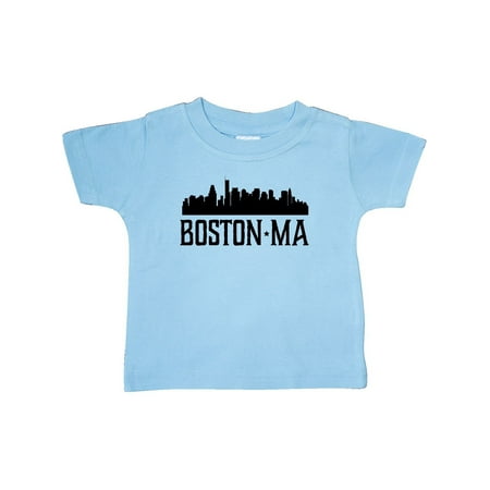

Inktastic Boston Massachusetts Skyline City Silhouette Gift Baby Boy or Baby Girl T-Shirt